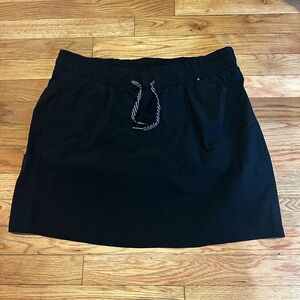 Avalanche Women’s Black Quick Dry Woven Ripstop Skort Bike Shorts Pockets Large‎